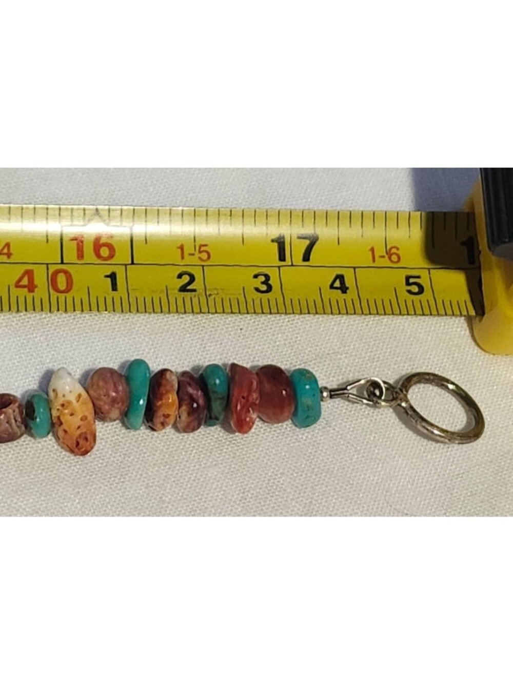 Lot 2 Southwestern Stone Bead Necklaces Blue Green Heishi Boho Toggle - Picture 5 of 6